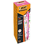 BIC Gel-ocity Quick Dry Tintenroller Rosa Mittel 0.30 mm Nachfüllbar 12 Stück von BIC