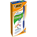 BIC Atlantis Classic Kugelschreiber Blau Mittel 0.4 mm Nachfüllbar 12 Stück von BIC