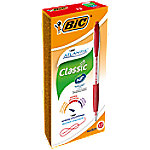 BIC Atlantis Classic Kugelschreiber Rot Mittel 0.4 mm Nachfüllbar 12 Stück von BIC