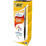 BIC Atlantis Soft Kugelschreiber Schwarz Mittel 0.4 mm Nachfüllbar 12 Stück von BIC