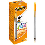 BIC Cristal Fun Kugelschreiber Orange Breit 0.6 mm 20 Stück von BIC