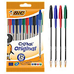 BIC Cristal Original Kugelschreiber Farbig sortiert Mittel 0.4 mm 10 Stück von BIC