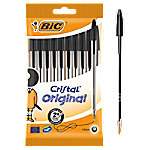 BIC Cristal Original Kugelschreiber Schwarz Mittel 0.4 mm 10 Stück von BIC