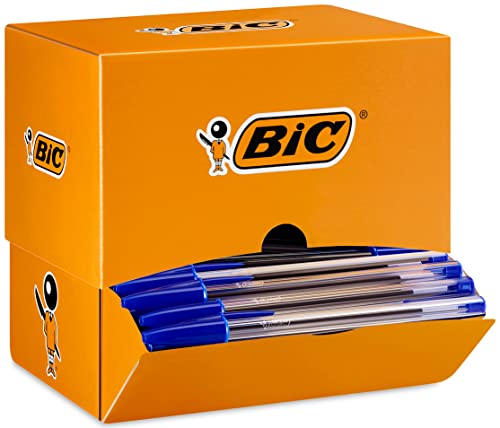 BIC Kugelschreiber Set Cristal Original, in Blau, Strichstärke 0,4 mm, 150er Pack, Ideal für das Büro, das Home Office oder die Schule von BIC