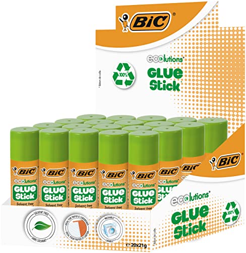 Bic 9211931 Ecolutions Klebestift, Box mit 20 Stück Bic 9211931 Ecolutions Klebestift, Box mit 20 Stück von BIC