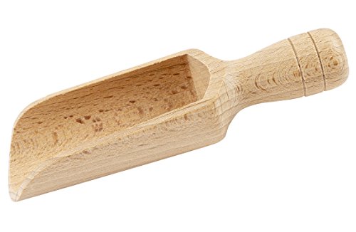 BICB Holzschaufel (16,7 cm) Natürliches Buchenholzschaufel für Mehl, Badesalz, Zucker, Müsli, Kaffee und mehr – Mehrzweck-Holzlöffel von BICB