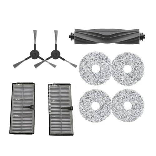 Gummi-Haupt- Und Seitenbürste, Filter, Wischlappen, Kompatibel Mit Dreame, Bot L10s Pro Ultra Heat Roboter-Staubsauger, Ersatzteil-Zubehörsatz(Parts Kit 1) von BICOTLAZC