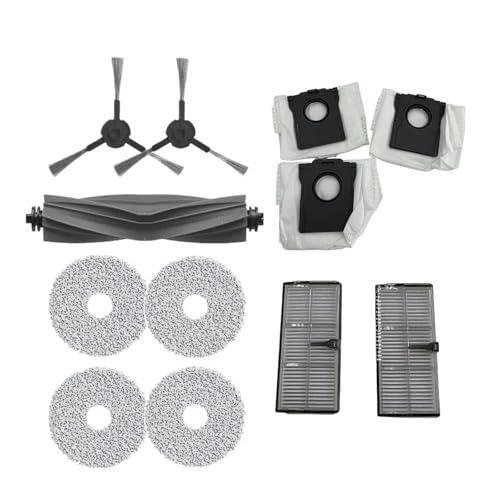 Gummi-Haupt- Und Seitenbürste, Filter, Wischlappen, Kompatibel Mit Dreame, Bot L10s Pro Ultra Heat Roboter-Staubsauger, Ersatzteil-Zubehörsatz(Parts Kit 3) von BICOTLAZC