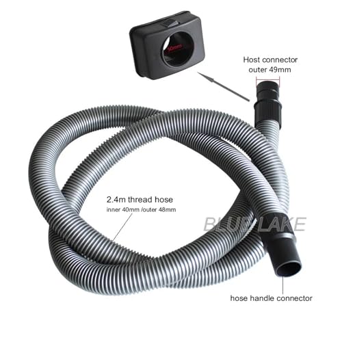 Industrielle Staubsauger Schlauch Anschluss Pinsel Sets Länge 2,4 M For Host Interface 50mm Staubsauger Teile(Grey 1set) von BICOTLAZC