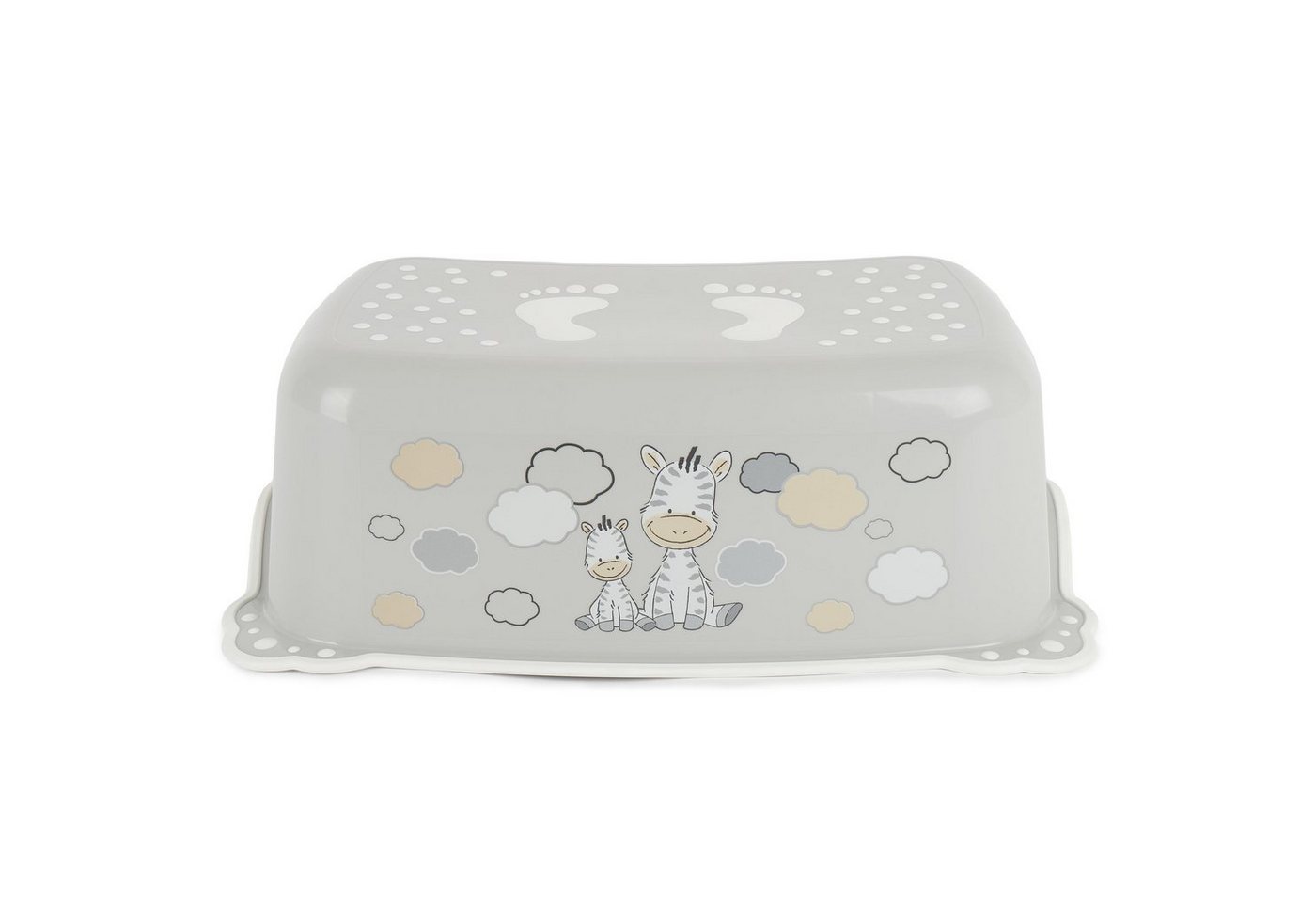 BIECO Hocker Bieco Kinder Tritthocker Zebra, Anti Rutsch Funktion einstufig, Höhe 14cm Größe 42x28cm Tritthocker Kinder Hocker Kinder Bad Tritt Kinder Kinderhocker Bad tritthocker kind von BIECO