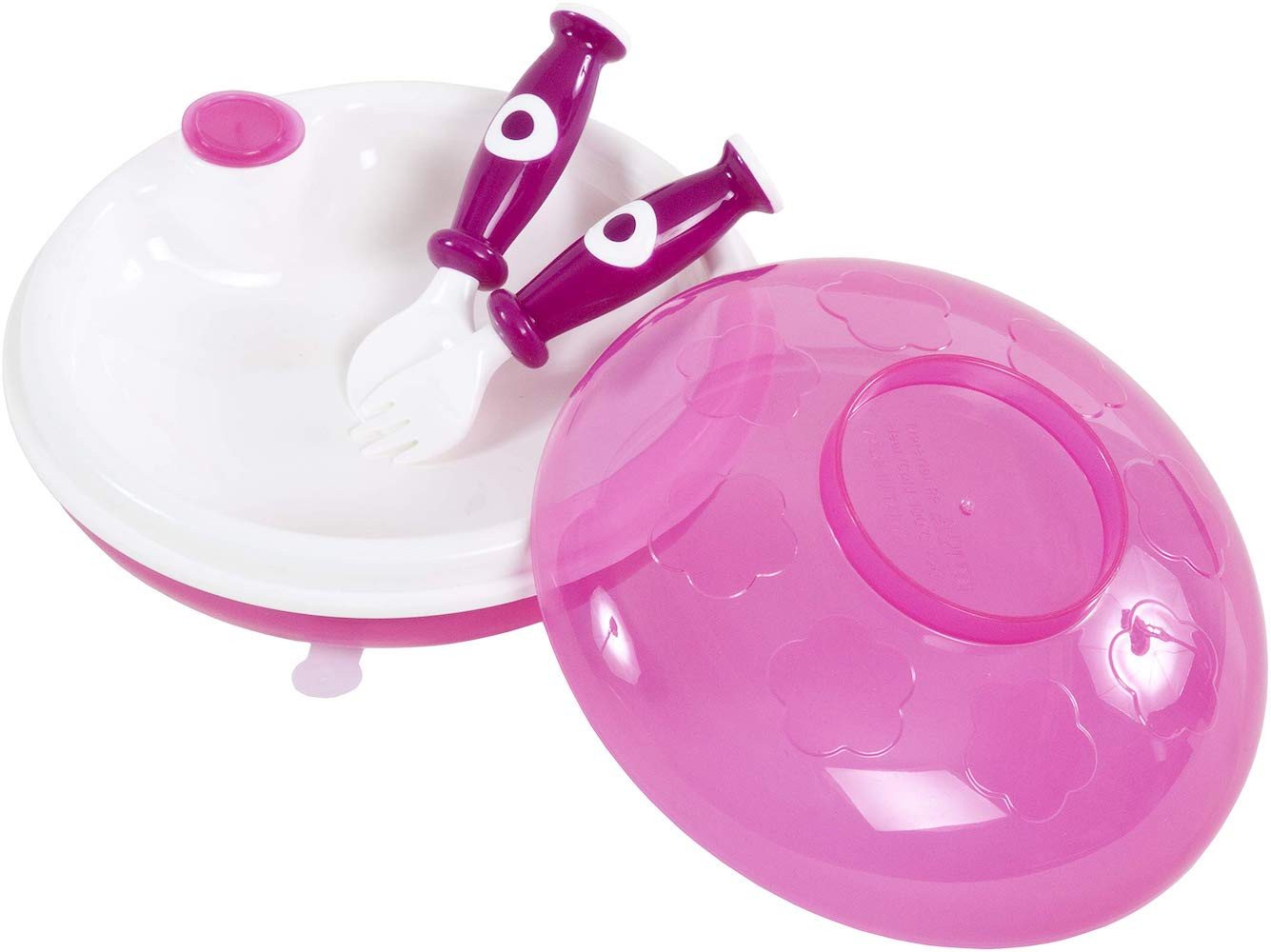 BIECO Kindergeschirr-Set Bieco 3-tlg. Warmhalte-Teller-Set inkl. Besteck (1-tlg) von BIECO