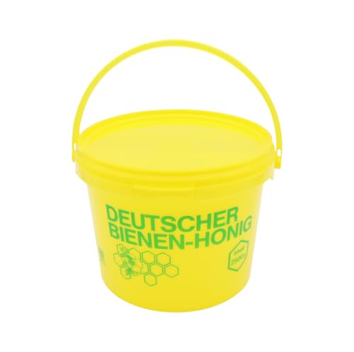 3x Honigeimer (2,5 Liter) aus Kunststoff Eimer Lebensmitteleimer mit Deckel von BIENE24.DE