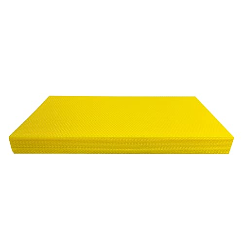 1 KG Mittelwände (rückstandsarm) in Allen Größen für Bienen Imkerei Waben Kerzen Bienenwachs, Dadant modifiziert Brutraum (L 428 X H 256) von BIENE24.DE