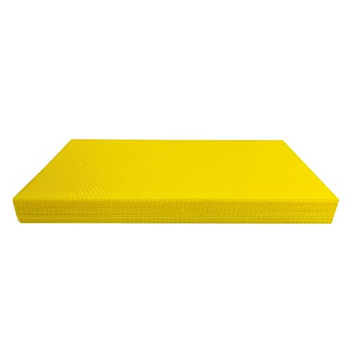 BIENE24.DE 1 KG Mittelwände (rückstandsarm) in Allen Größen für Bienen Imkerei Waben Kerzen Bienenwachs, Zander 2/3 (L 395 X H 135) von BIENE24.DE