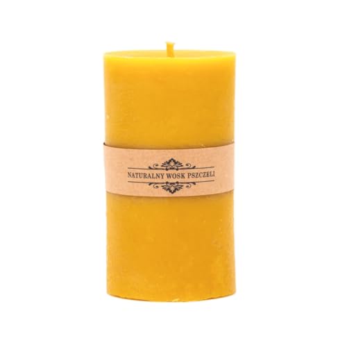 BIENE24.DE Bienenwachskerze Classic 440 gr für Zuhause, für den Adventskranz, Weihnachtskranz, Stumpenkerze BIENE24.DE Bienenwachskerze Classic 440 gr für Zuhause, für den Adventskranz, Weihnachtskranz, Stumpenkerze von BIENE24.DE