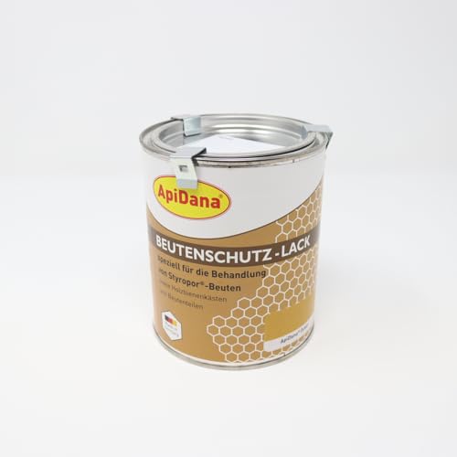 Beutenschutz Lack 750 ml ockerbraun Apidana Bienenbeute Lasur Imkerei Imker Bienen von BIENE24.DE