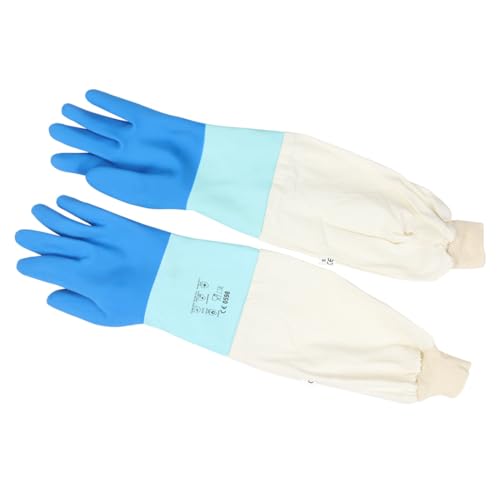 Chemikalienschutz Handschuh Pro für Varroabehandlung Oxalsäure Ameisensäure Säurehandschuhe Imkerei Imker Bienen, S (7) von BIENE24.DE