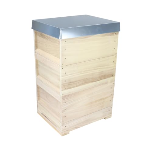 Zanderbeute aus Massivholz nach Dr. Liebig Einfachbeute Komplettbeute Imkerei Bienen, inkl. Rähmchen (30x) von BIENE24.DE