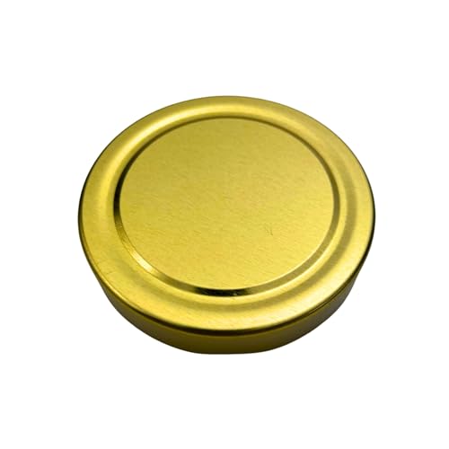 60x Ersatzdeckel Schraubdeckel Metalldeckel für 500g Twist Off Glas 82mm Deckelfarbe Gold von BIENEN SCHMIDT