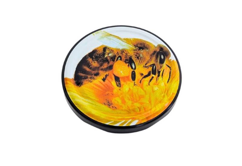 BIENEN SCHMIDT Einmachglas 60x Ersatzdeckel Schraubdeckel für 500g Twist Off Glas 82mm, (60 Stk), Metalldeckel, Dichtungsdeckel, Deckel für Einmachgläser von BIENEN SCHMIDT