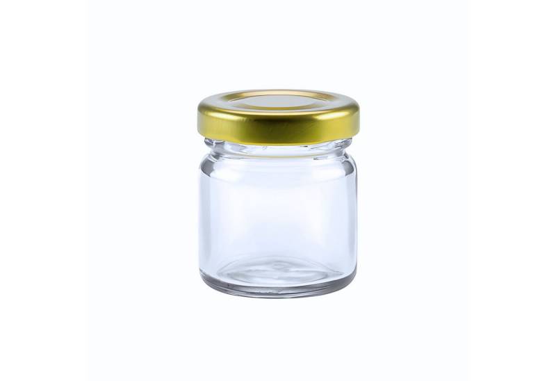 BIENEN SCHMIDT Honigglas 60x Mini Gläser 30g / 37ml Twist off Gläser Rundgläser, (60-tlg., 60 Stk), Einweggläser Einmachgläser Portionsgläser Marmeladengläser Honig von BIENEN SCHMIDT