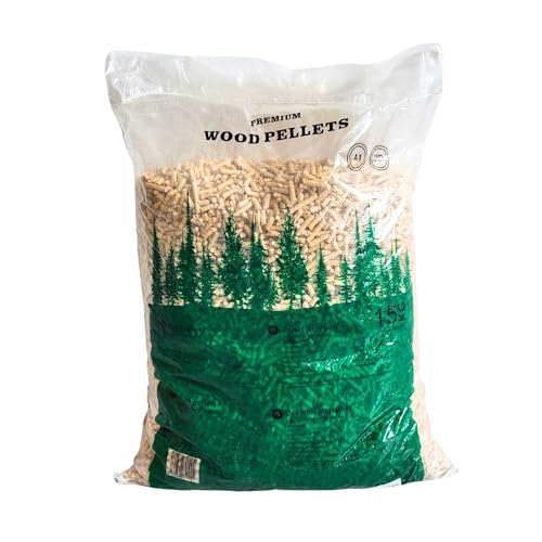 Holzpellets 15kg Sack Heizpellets für Pelletöfen Kiefernholz Ø6mm SGS Zertifiziert A1 von BIENEN SCHMIDT