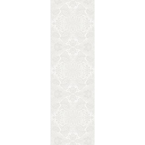 Garnier Thiebaut Tischläufer Mille Isaphire Blanc 55 x 175 cm, beschichtet von BIENENKORB24