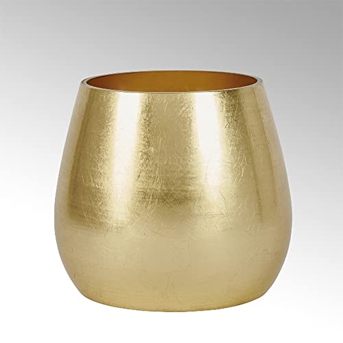 Lambert Glasvase Pompa Gold Ø 16 x H 16 cm von BIENENKORB24