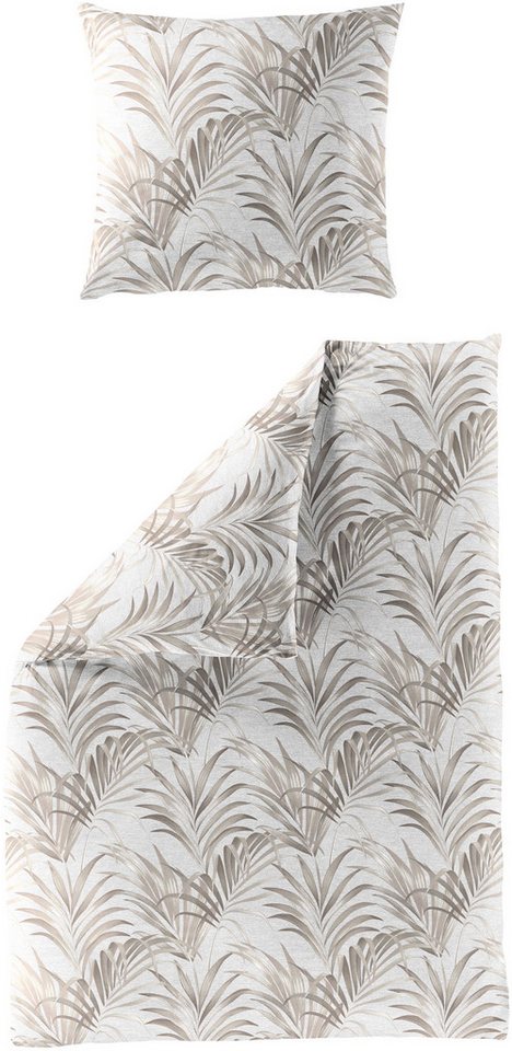 BIERBAUM Bettwäsche 4131, Mako-Satin, 2 teilig, Mako-Satin, 100 % Baumwolle, pflegeleicht von BIERBAUM