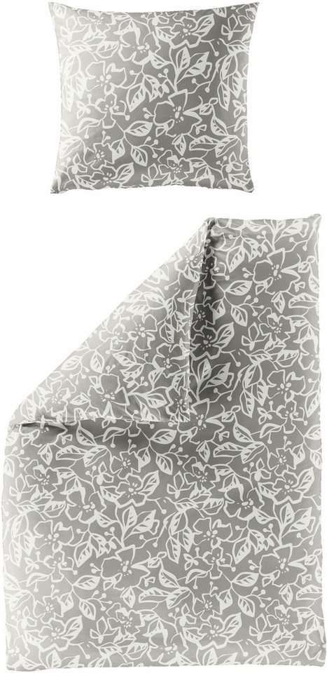 BIERBAUM Bettwäsche 4174, Mako-Satin, 2 teilig, Mako-Satin, 100 % Baumwolle, pflegeleicht von BIERBAUM