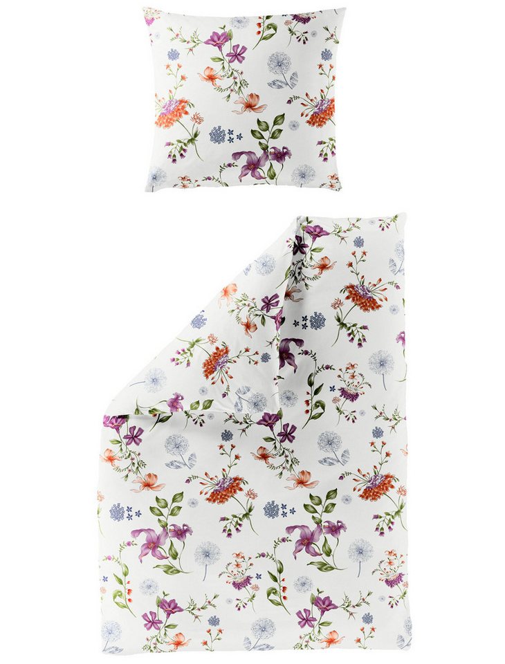 BIERBAUM Bettwäsche BIERBAUM Bettwäsche Biber VIOLA 135x200cm, mit 1 Kissen Bettbezug BIERBAUM Bettwäsche BIERBAUM Bettwäsche Biber VIOLA 135x200cm, mit 1 Kissen Bettbezug von BIERBAUM
