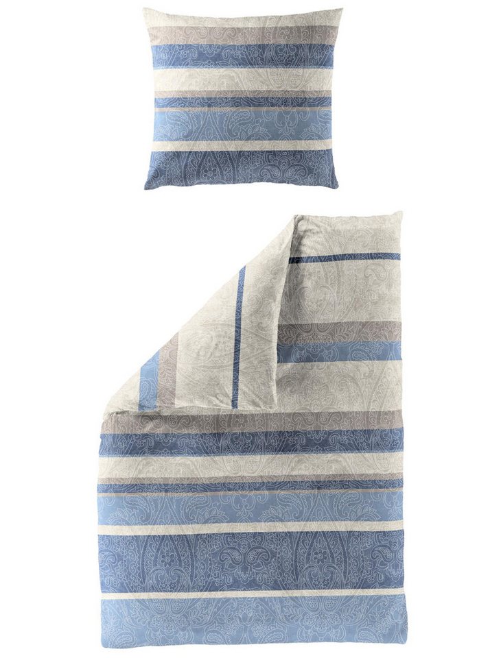 BIERBAUM Bettwäsche BIERBAUM Bettwäsche Biber blau 135x200cm, mit 1 Kissen Bettbezug BIERBAUM Bettwäsche BIERBAUM Bettwäsche Biber blau 135x200cm, mit 1 Kissen Bettbezug von BIERBAUM
