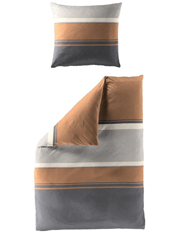 BIERBAUM Bettwäsche BIERBAUM Bettwäsche Mako-Satin safran 135x200cm, mit 1 Kissen BIERBAUM Bettwäsche BIERBAUM Bettwäsche Mako-Satin safran 135x200cm, mit 1 Kissen von BIERBAUM