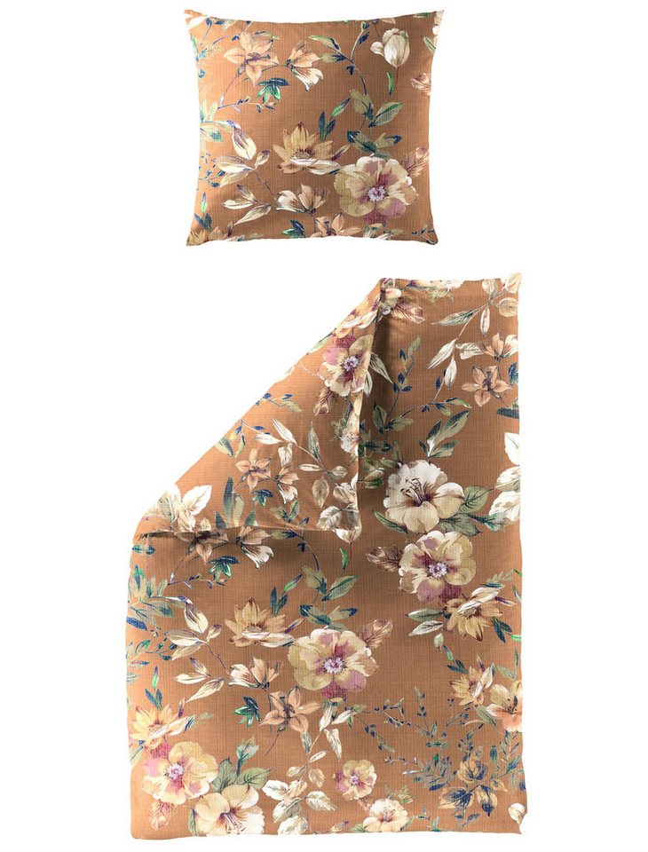 BIERBAUM Bettwäsche BIERBAUM Bettwäsche Mako-Satin safran 135x200cm, mit 1 Kissen BIERBAUM Bettwäsche BIERBAUM Bettwäsche Mako-Satin safran 135x200cm, mit 1 Kissen von BIERBAUM