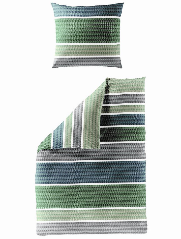 BIERBAUM Bettwäsche BIERBAUM Bettwäsche Mako-Satin salbei 135x200cm, mit 1 Kissen BIERBAUM Bettwäsche BIERBAUM Bettwäsche Mako-Satin salbei 135x200cm, mit 1 Kissen von BIERBAUM