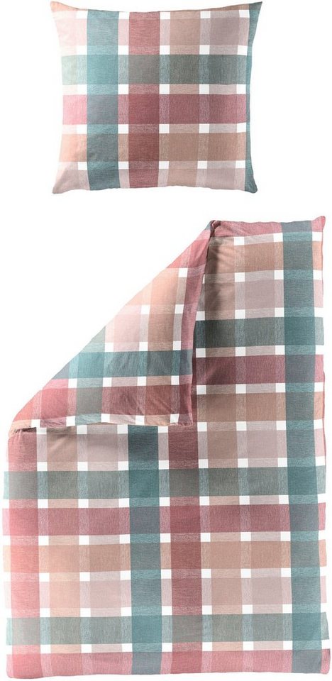 BIERBAUM Bettwäsche 4080, Seersucker, 2 teilig, Seersucker, 100 % Baumwolle, bügelfrei von BIERBAUM