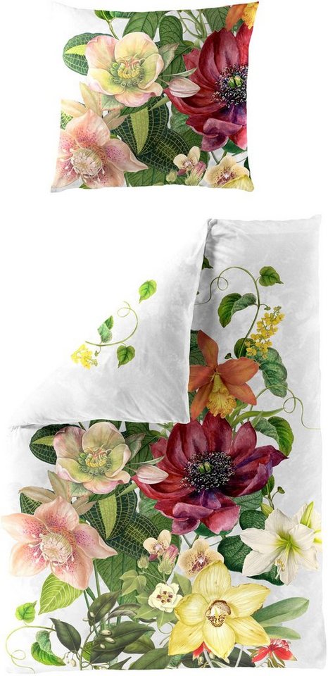 BIERBAUM Bettwäsche 5292, Mako-Satin, 2 teilig, Mako-Satin, 100 % Baumwolle, pflegeleicht von BIERBAUM