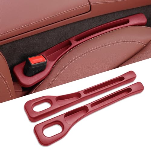 2 Stück Lückenfüller Autositze für Audi A4 Avant B9 8W I 2015-2024, 2025 Upgrade Car Seat Gap Filler Verhinderung des Herunterfallens von Gegenständen,Red von BIESL