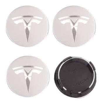BIESL 4 Stück Nabendeckel für Tesla Model 3 Roadster Model S X 2018-2021, Radnabenkappen Felgendeckel Felgenkappen aus Hochwertiges ABS Wasserdicht Schlagfest Nabenkappen,Matte Silver-56mm BIESL 4 Stück Nabendeckel für Tesla Model 3 Roadster Model S X 2018-2021, Radnabenkappen Felgendeckel Felgenkappen aus Hochwertiges ABS Wasserdicht Schlagfest Nabenkappen,Matte Silver-56mm von BIESL