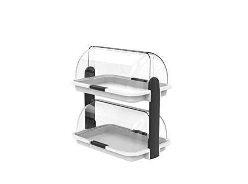 Biesse P 176/01 Mehrzweck-Brotkasten Doppelt, Plastic, weiß, 30x20x32.5 cm Biesse P 176/01 Mehrzweck-Brotkasten Doppelt, Plastic, weiß, 30x20x32.5 cm von Biesse