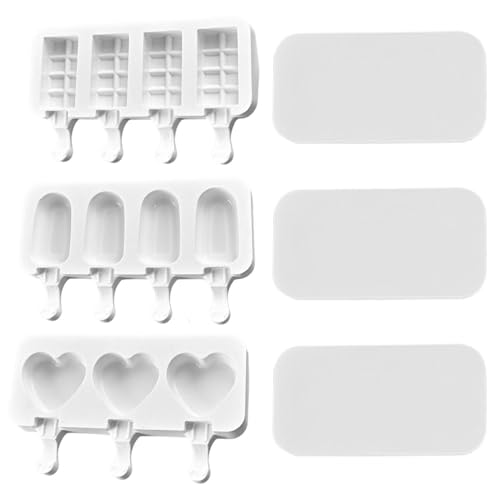 3 Stück Eisformen, 3 Stück Deckel, Silikon-Eisformen, Diy-Eis Am Stiel-Mini-Touch-Tools, Wiederverwendbar. 3 Stück Eisformen, 3 Stück Deckel, Silikon-Eisformen, Diy-Eis Am Stiel-Mini-Touch-Tools, Wiederverwendbar. von BIFHIG