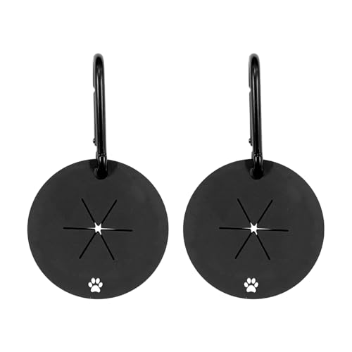 BIFHIG 2 Schwarze Kotbeutelhalter, Freisprecheinrichtung Für Kotbeutelaufbewahrung, Kotbeutelträger, Geeignet Für Zubehör Für Zugseilspender. von BIFHIG