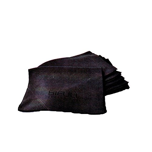 BIFULL Schwarzes Handtuch, 75 x 35 cm, 6 Stück, Standard von BIFULL