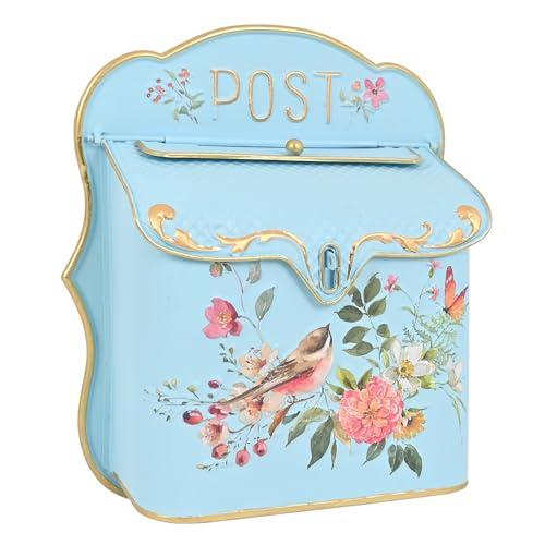 BIG FORTUNE Briefkasten zur Wandmontage, für Haus und Außenbereich, Vintage-Stil, Metalltür, Briefkasten, antiker Stil, nostalgischer Charm, Heimdekoration, Garten, Vintage, englisches Landhaus-Dekor BIG FORTUNE Briefkasten zur Wandmontage, für Haus und Außenbereich, Vintage-Stil, Metalltür, Briefkasten, antiker Stil, nostalgischer Charm, Heimdekoration, Garten, Vintage, englisches Landhaus-Dekor von BIG FORTUNE