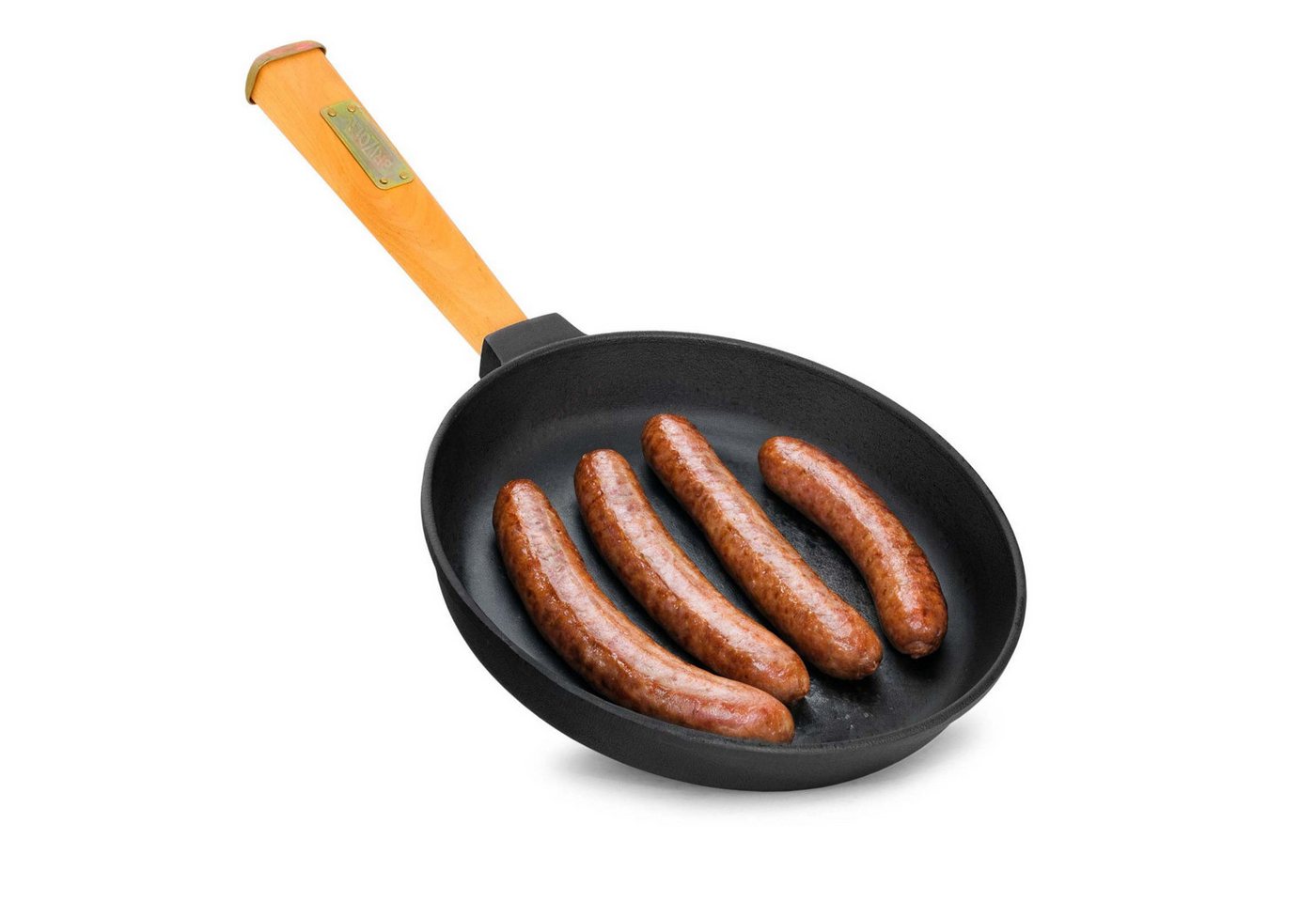 BIG-PAN Bratpfanne Ø26cm Pfanne Gusseisen 5 cm hoch Holzgriff, Gusseisen BIG-PAN Bratpfanne Ø26cm Pfanne Gusseisen 5 cm hoch Holzgriff, Gusseisen von BIG-PAN