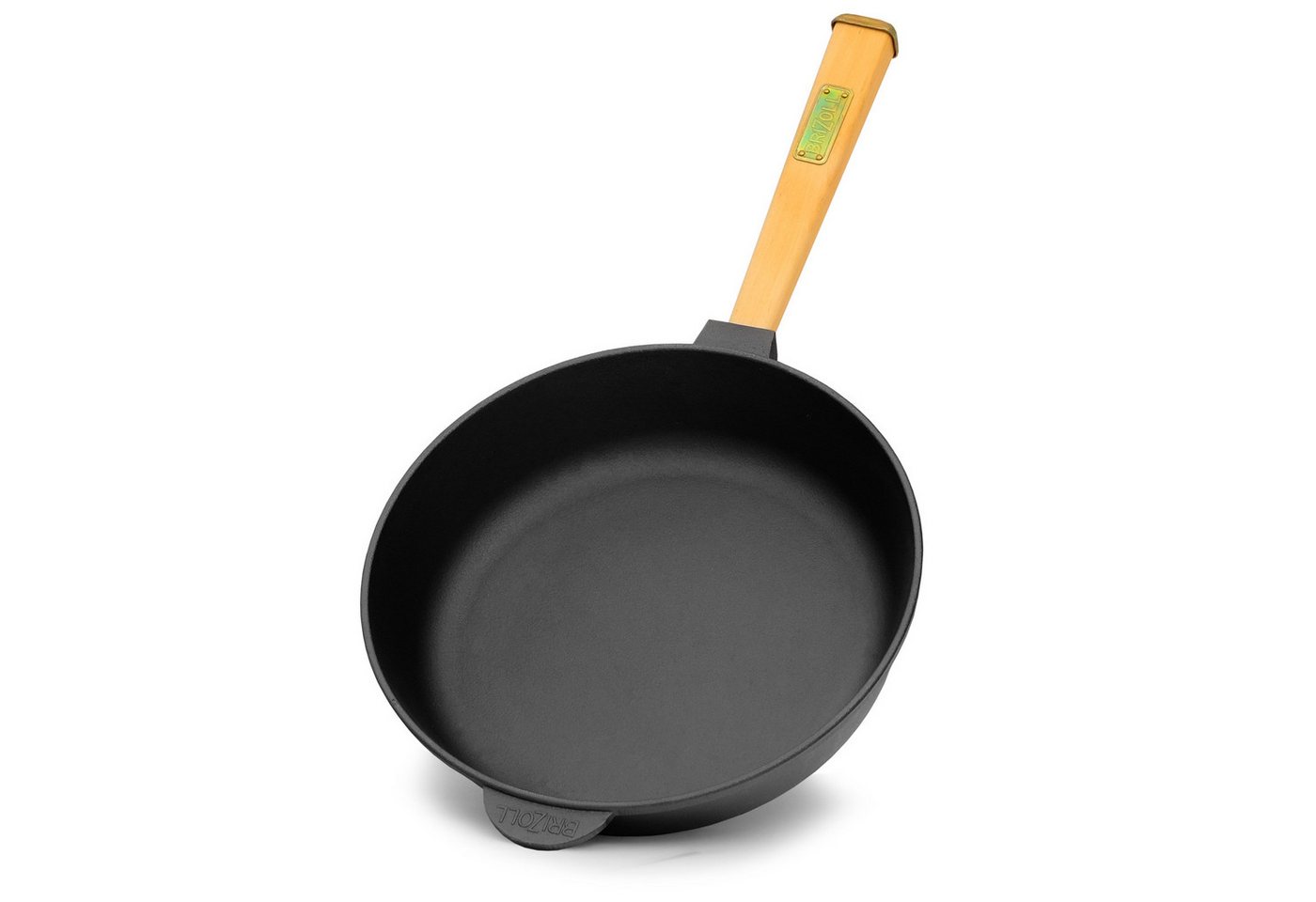 BIG-PAN Bratpfanne Ø26cm Pfanne Gusseisen 6,5 cm hoch Holzgriff, Gusseisen BIG-PAN Bratpfanne Ø26cm Pfanne Gusseisen 6,5 cm hoch Holzgriff, Gusseisen von BIG-PAN