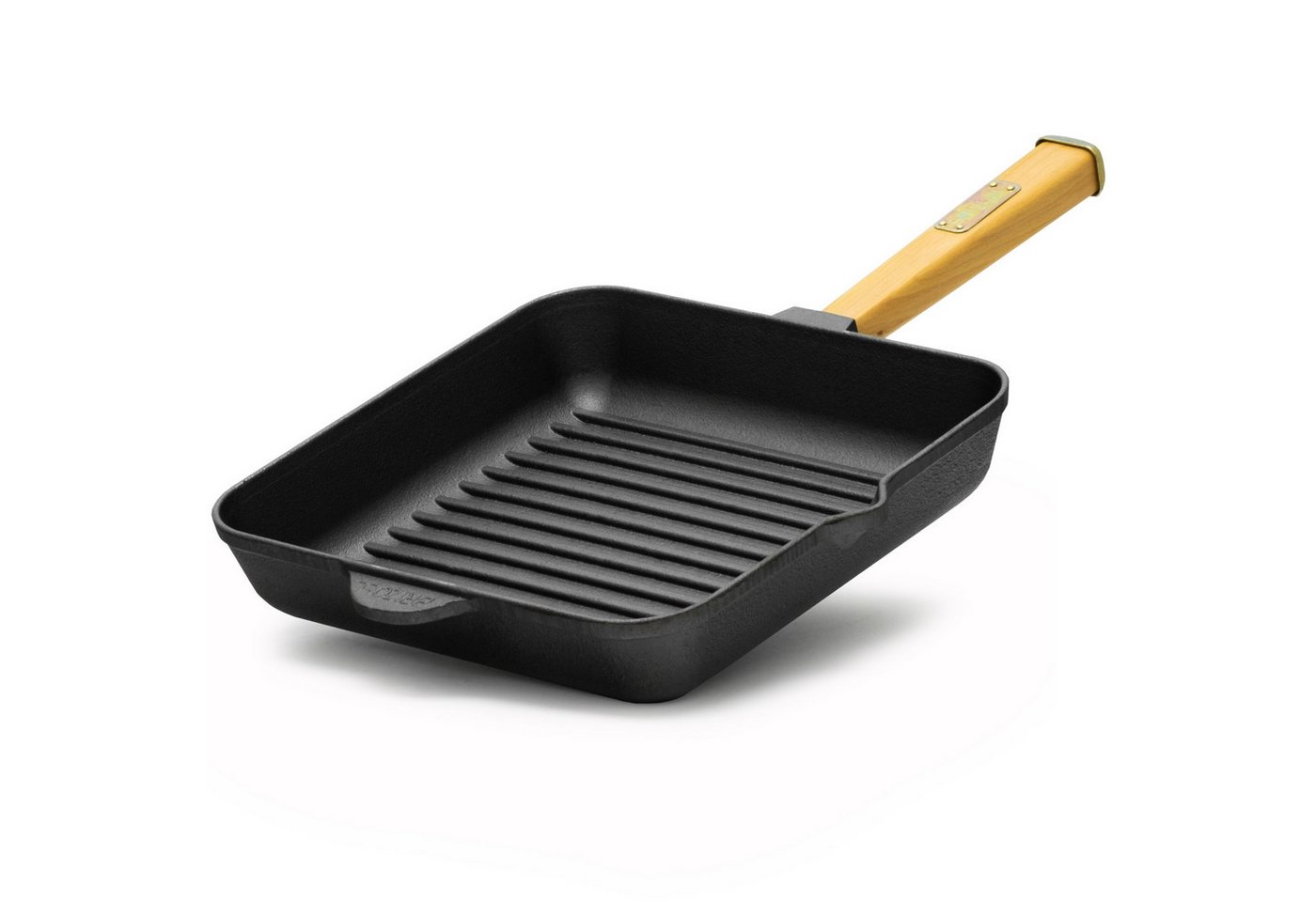 BIG-PAN Grillpfanne 280x280x50 mm Grillpfanne Gusseisen Holzgriff, Gusseisen BIG-PAN Grillpfanne 280x280x50 mm Grillpfanne Gusseisen Holzgriff, Gusseisen von BIG-PAN