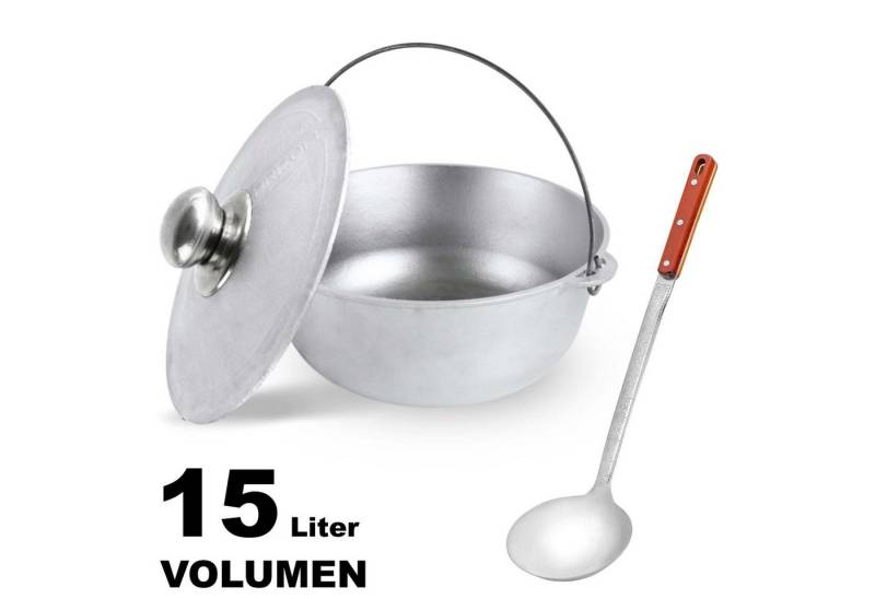 BIG-PAN Wok 15L Kazan Aluminium Aluminiumdeckel Schöpflöffel BIG-PAN Wok 15L Kazan Aluminium Aluminiumdeckel Schöpflöffel von BIG-PAN