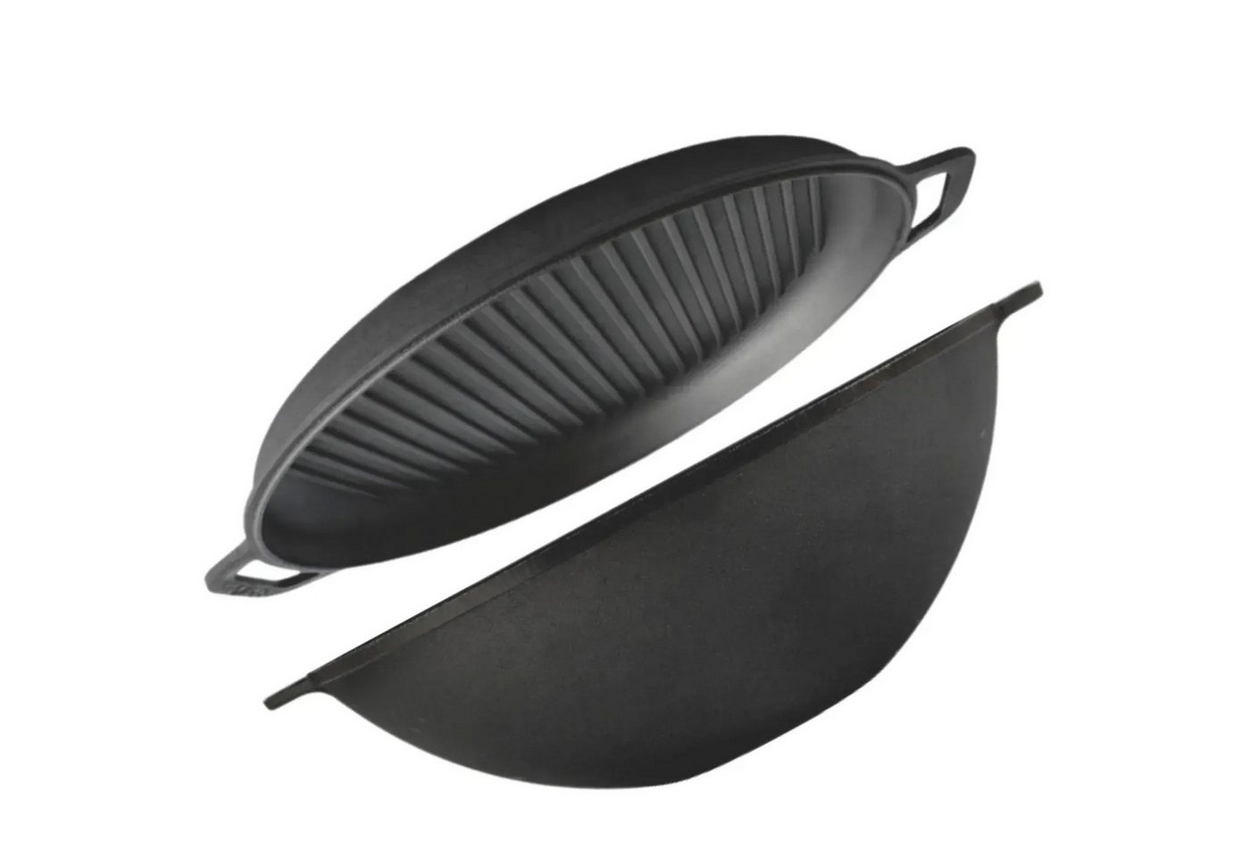 BIG-PAN Wok Ø36cm Schmortopf 8LGusseisen Deckel-Grillpafnne, Gusseisen BIG-PAN Wok Ø36cm Schmortopf 8LGusseisen Deckel-Grillpafnne, Gusseisen von BIG-PAN