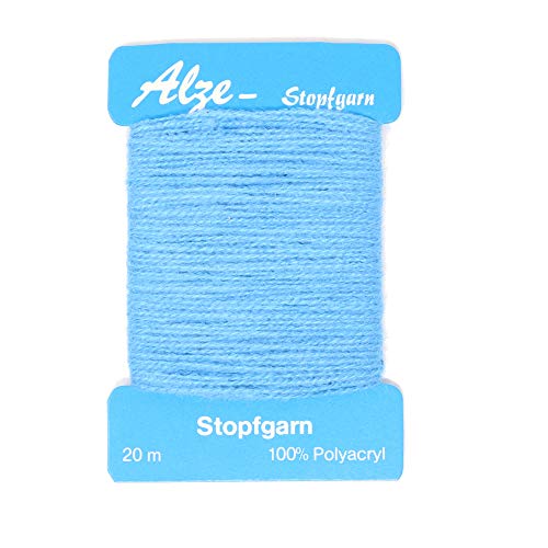 BIG-SAM - Stopfgarn | 20 Meter Wickelkarte | auch als Beilaufgarn verwendbar | viele Farben einzeln erhältlich oder als Farbset (Hellblau) von BIG-SAM